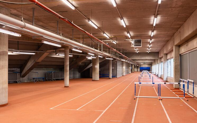 indoor atletiekpiste Topsporthal