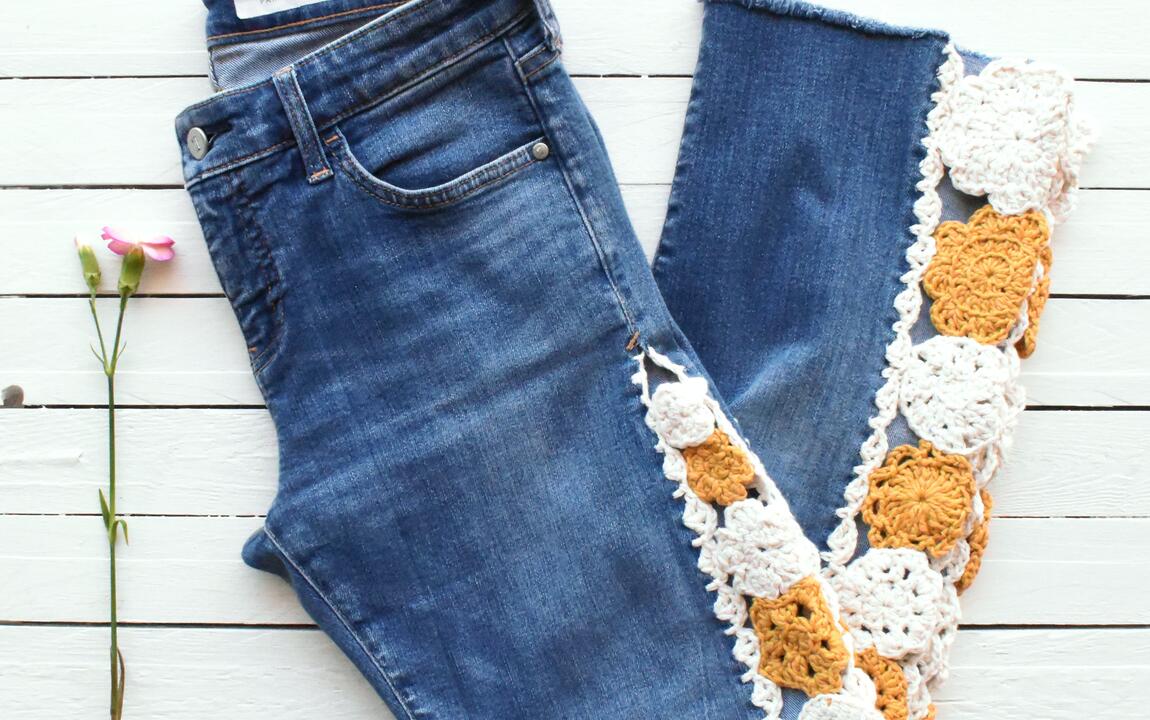 Upcycled jeans
