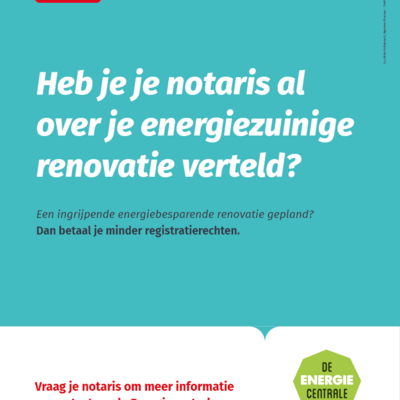 sinds vorig jaar betaal je minder registratierechten als je gaat voor een ingrijpende energiezuinige renovatie