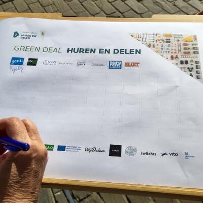 Ondertekening Green deal huren en delen