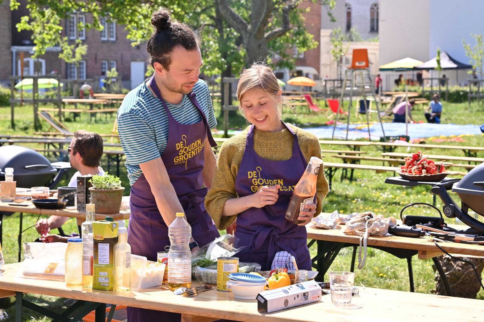 Barbecuewedstrijd Gouden groentesaté