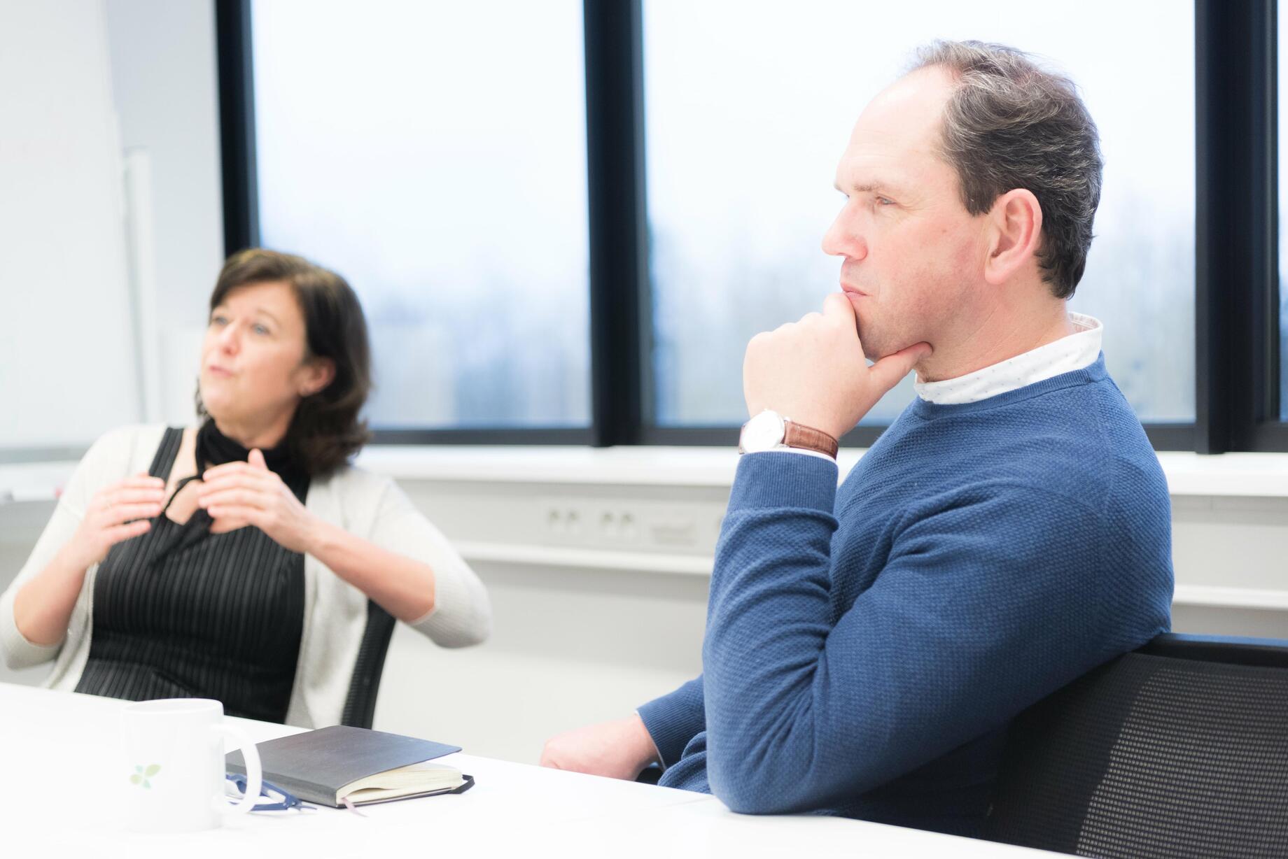 CEO Isabel Vercauteren en CTO Steven Vandenabeele in gesprek