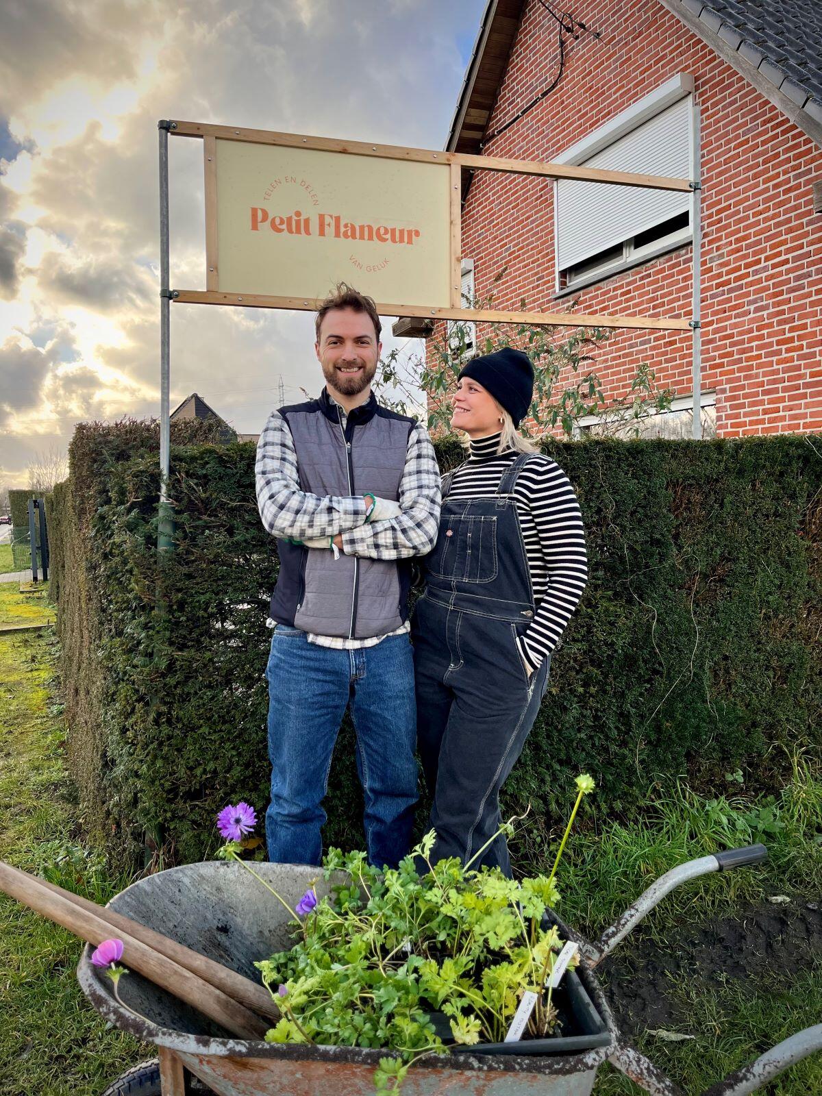 Bill en Marthe van de zelfpluk bloementuin Petit Flaneur