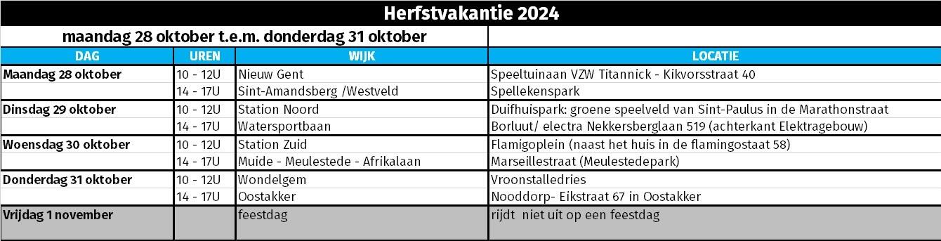 Planning Pretkamjonet herfst 2024