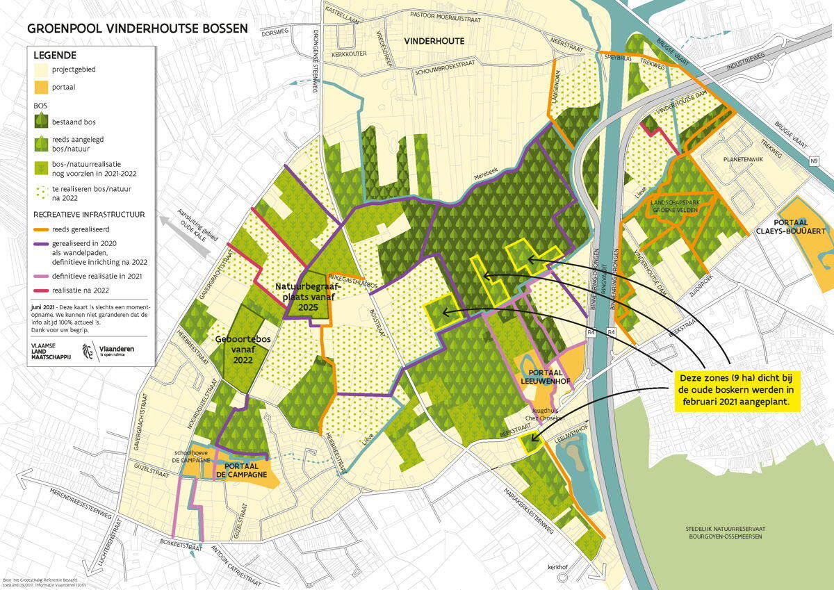 Inrichting Vinderhoutse Bossen