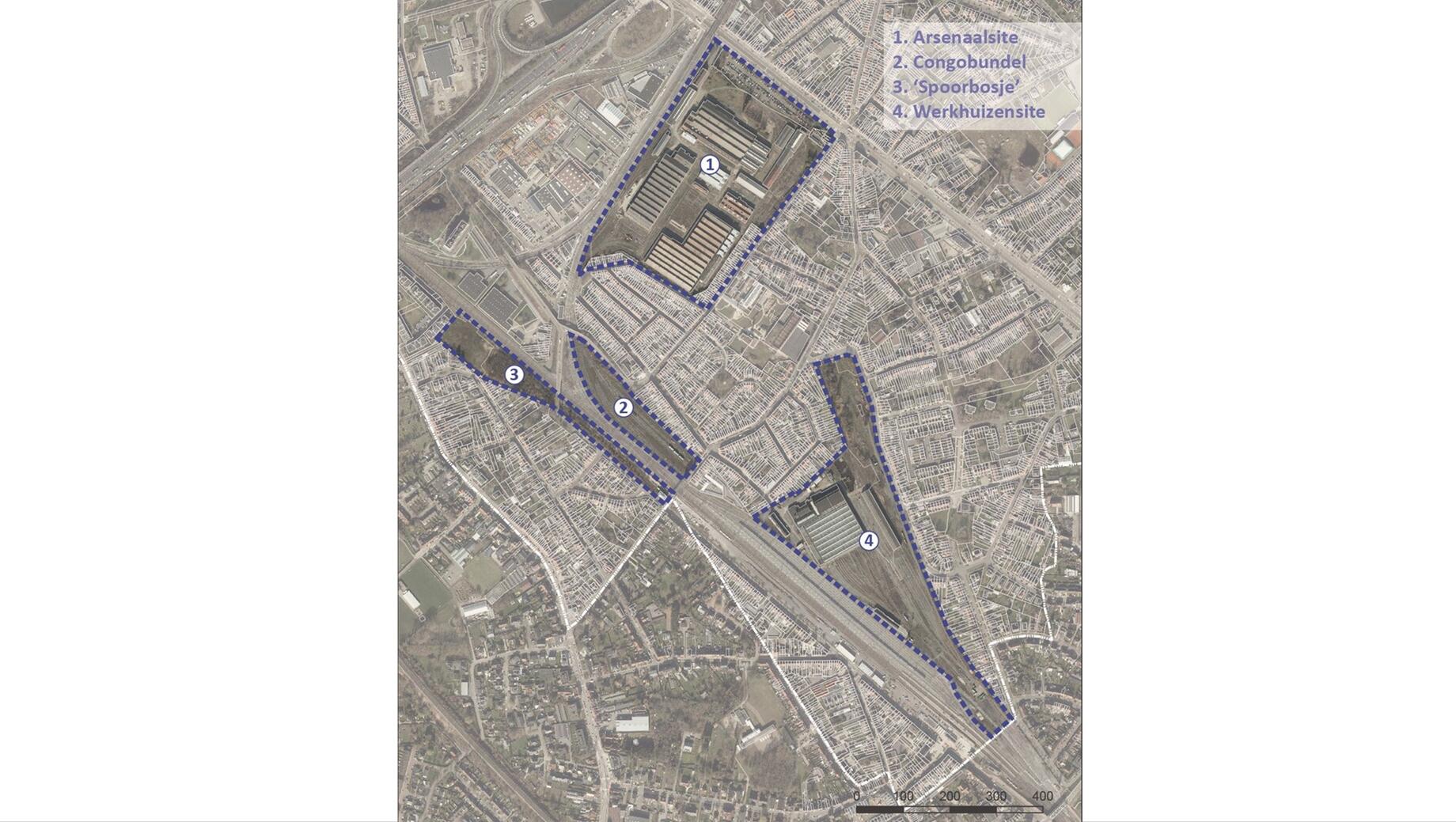 Situering spoorwegsites Moscou-Vogelhoek