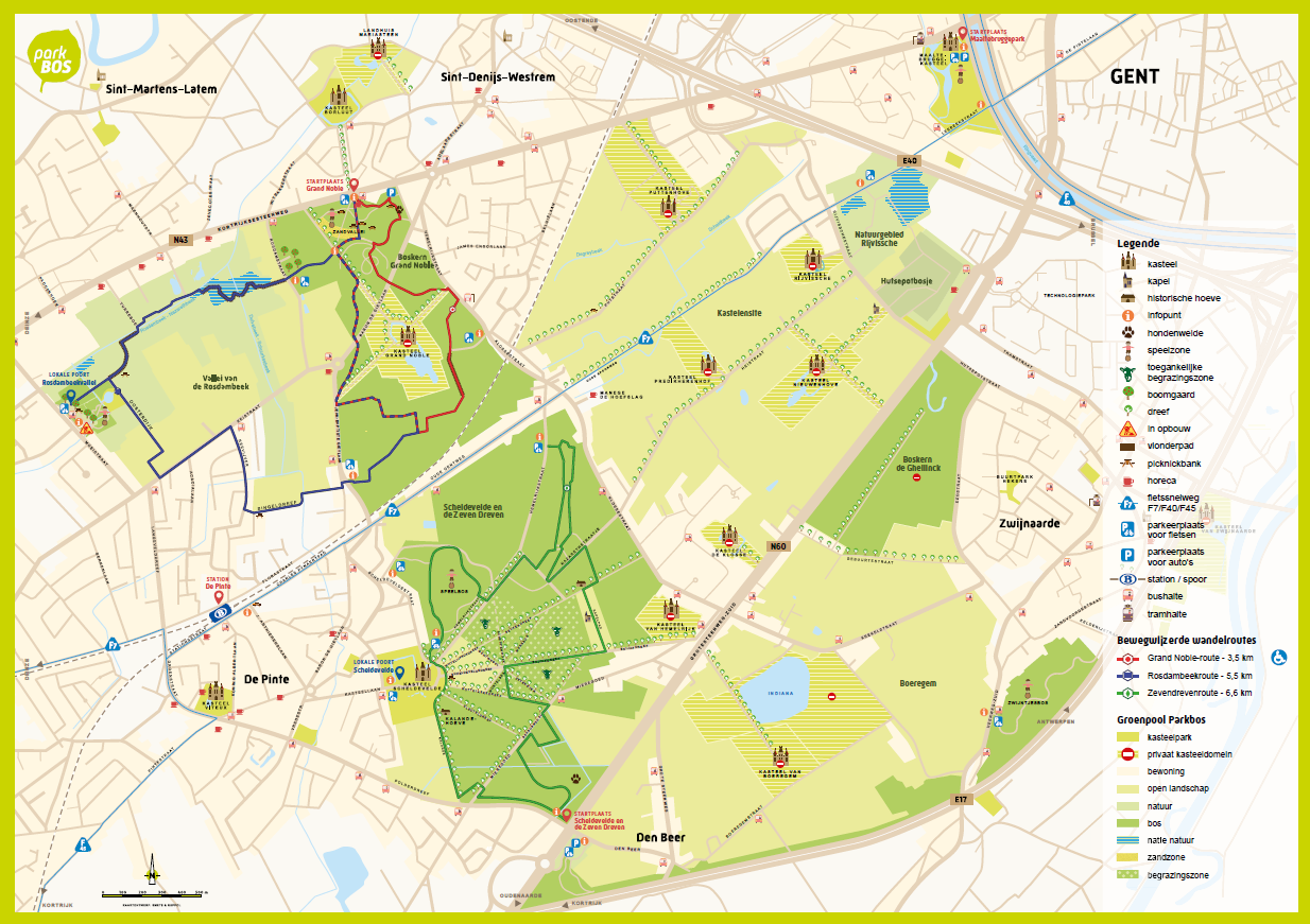 Wandelkaart Parkbos