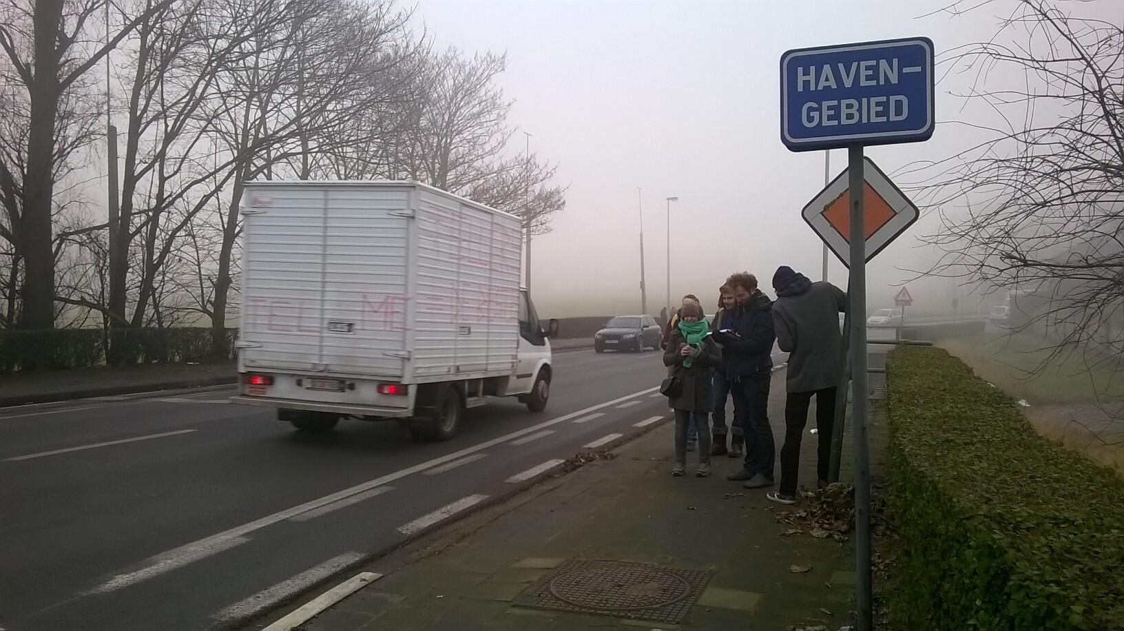 Bewoners houden een heuse verkeerstelling